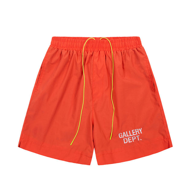Gallery Dept Small Logo Mesh Shorts (Black/Orange)