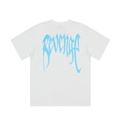 Revenge middle fingers tee black white