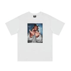 Revenge middle fingers tee black white