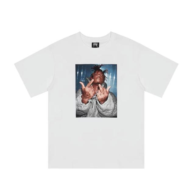 Revenge middle fingers tee black white