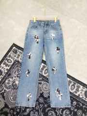 Chr0me Heart Cows Crosses Blue Denim Jeans