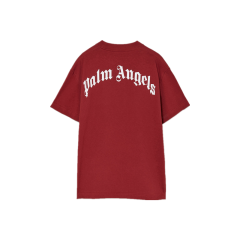 Palm Angels Bear Hoodie T-Shirt Red