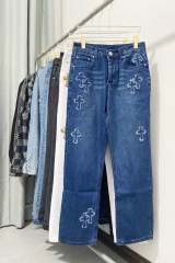 Chr0me  Heart Blue Denim Jeans