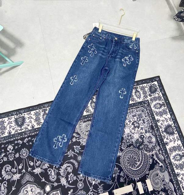 Chr0me  Heart Blue Denim Jeans