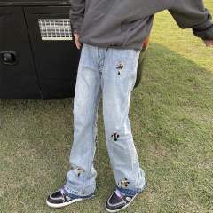 Chr0me Heart Cows Crosses Blue Denim Jeans