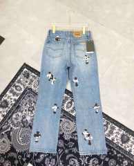 Chr0me Heart Cows Crosses Blue Denim Jeans