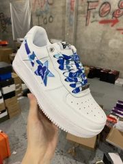 Bape Sta Sneaker Camo Sta blue on White Men Women (US5-US12)