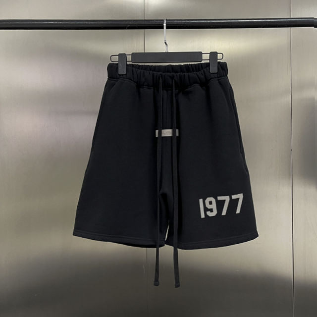 FEAR OF GOD FOG ESSENTIALS 1977 SHORTS (Black/Gray/Green)
