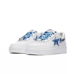 Bape Sta Sneaker Camo Sta blue on White Men Women (US5-US12)