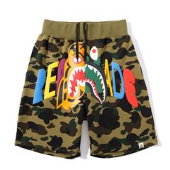 Bape x ReadyMade Shark Tiger Shorts Green Camo