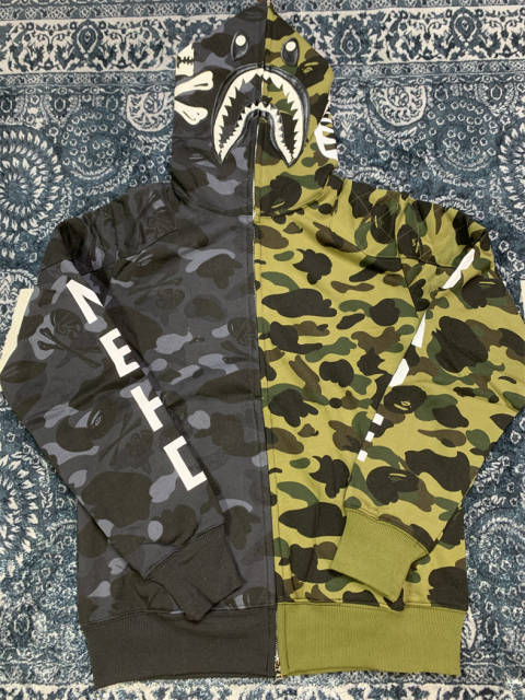 NBHD x Bape Hoodie Half Camo