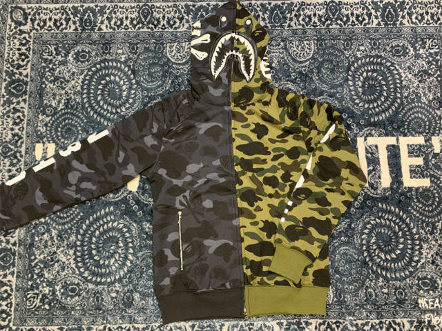 NBHD x Bape Hoodie Half Camo