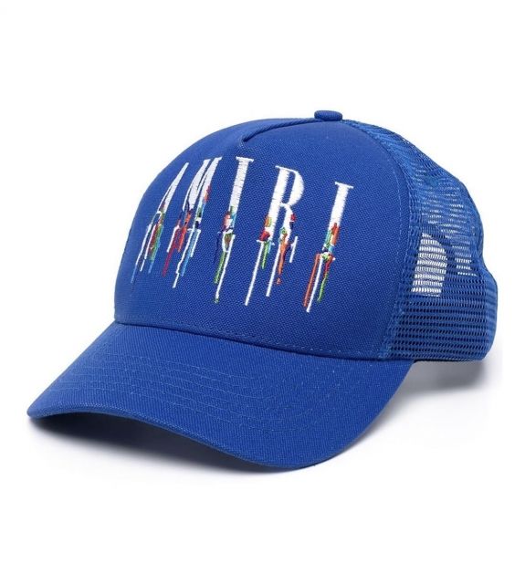 tassels letters cap blue black white