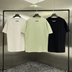 Fear of God Essentials 8th Flocking Logo T-Shirt (Green/Beige/Black)