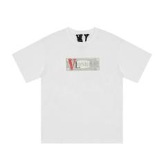 Vlone dollar theme tee black white