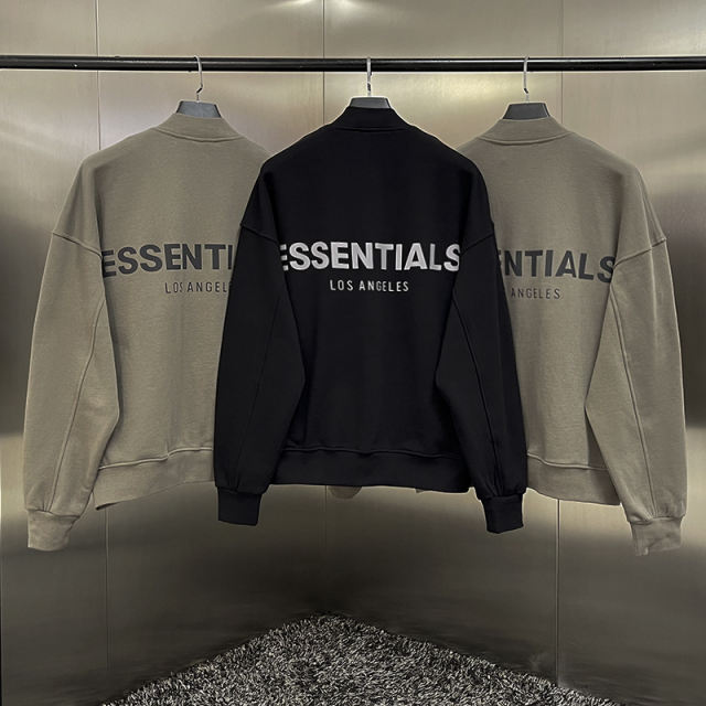 FEAR OF GOD ESSENTIALS REFLECTIVE JACKET (BLACK/GRAY)