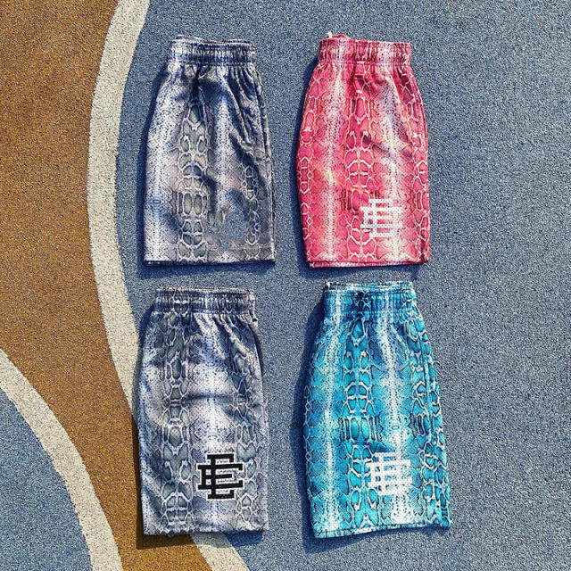 EE Eric Emanuel Snakeskin Mesh Shorts Men & Women 5