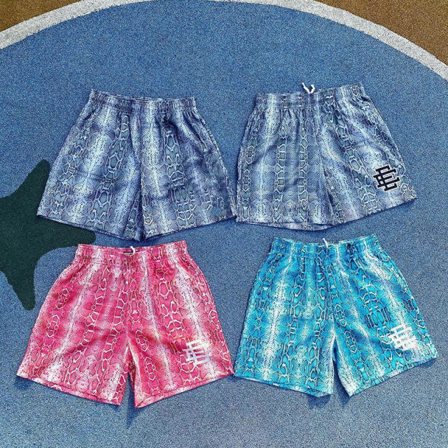 EE Eric Emanuel Snakeskin Mesh Shorts Men & Women 5