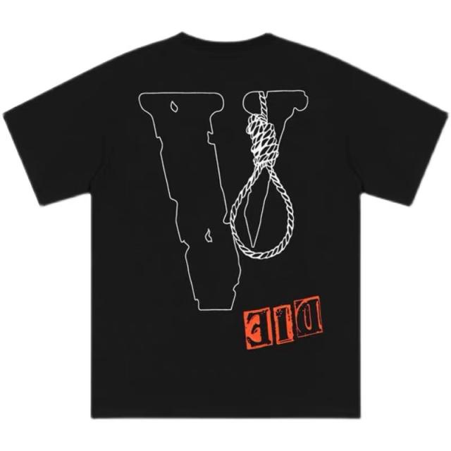 Rope printing tee black white