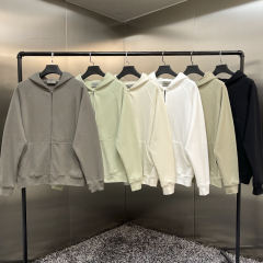 [HOT SALE] Fear of God FOG Essentials Zipped Hoodies (Beige/Gray/White/Beige/Black/Green)