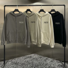 Fear of God FOG Small FG7C Zipped Hoodie (Black/Gray/Beige/Olive)