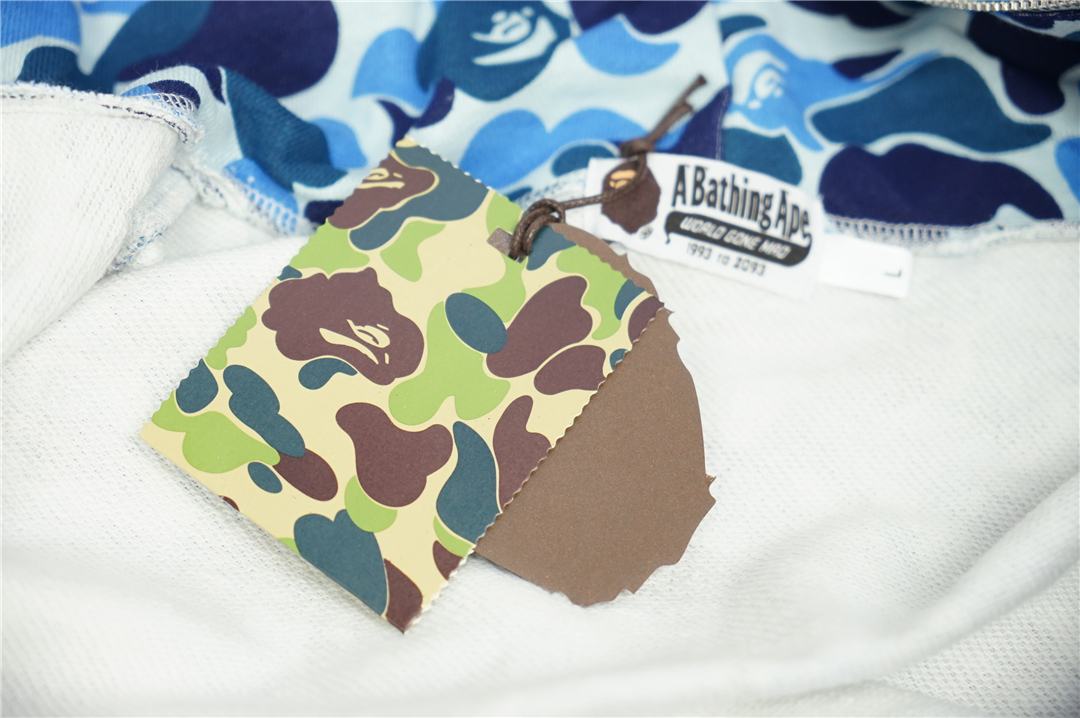 Bape ABC Camo Shark Hoodie Blue