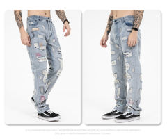 Vlone x Endless Denim Embroidery Jeans