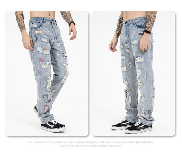 Vlone x Endless Denim Embroidery Jeans