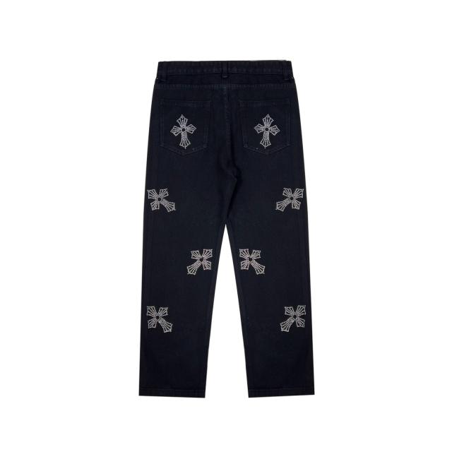 CH Crystal all over crosses pants