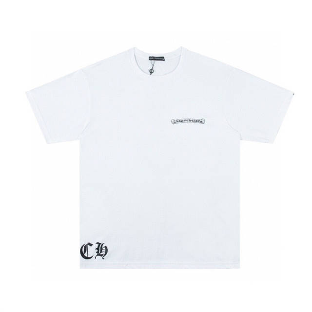 Chr0me Hearts Cross & C HorseShoe T-Shirt (Black/White)