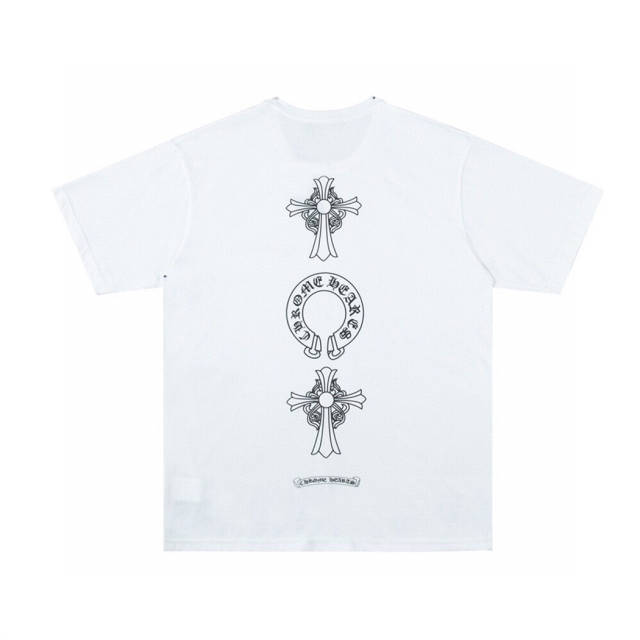 Chr0me Hearts Cross & C HorseShoe T-Shirt (Black/White)