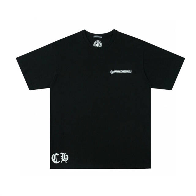 Chr0me Hearts Cross & C HorseShoe T-Shirt (Black/White)