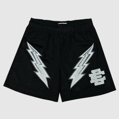 EE Eric Emanuel Lightning Shorts Black White