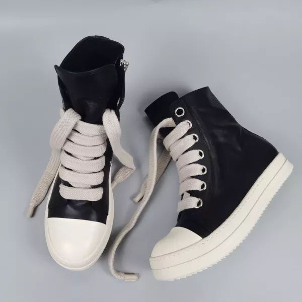 R*ck Οwens High Leather Boots High Top