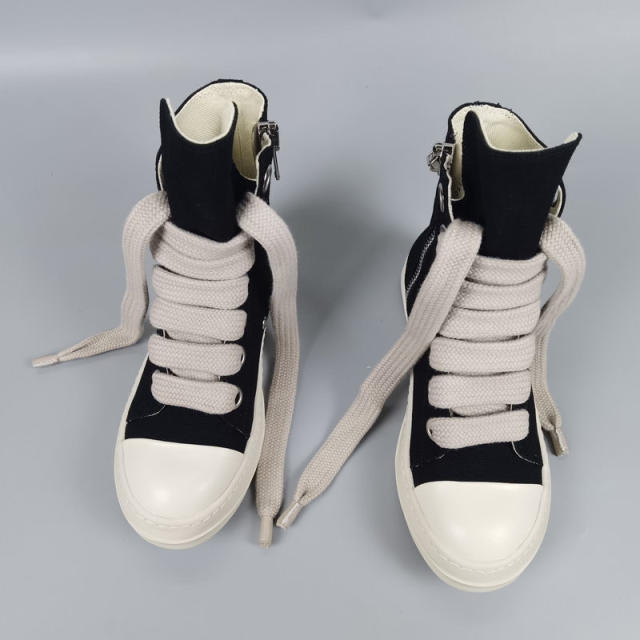 [Best Quality] R*ck Οwens Hi-Street Boots Black Shoes High Top