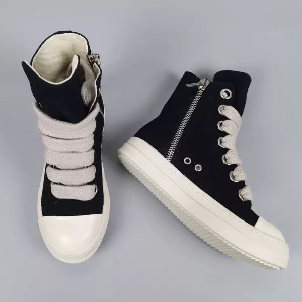 [Best Quality] R*ck Οwens Hi-Street Boots Black Shoes High Top