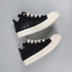 R*ck Owе*s 2022 Leather Shoes Low Black