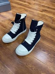 [Best Quality] R*ck Οwens Hi-Street Boots Black Shoes High Top