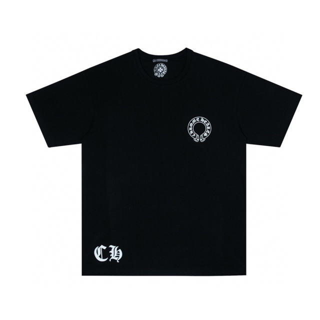 Chr0me Hearts Gradient C Horseshoe T-Shirt (Black White)