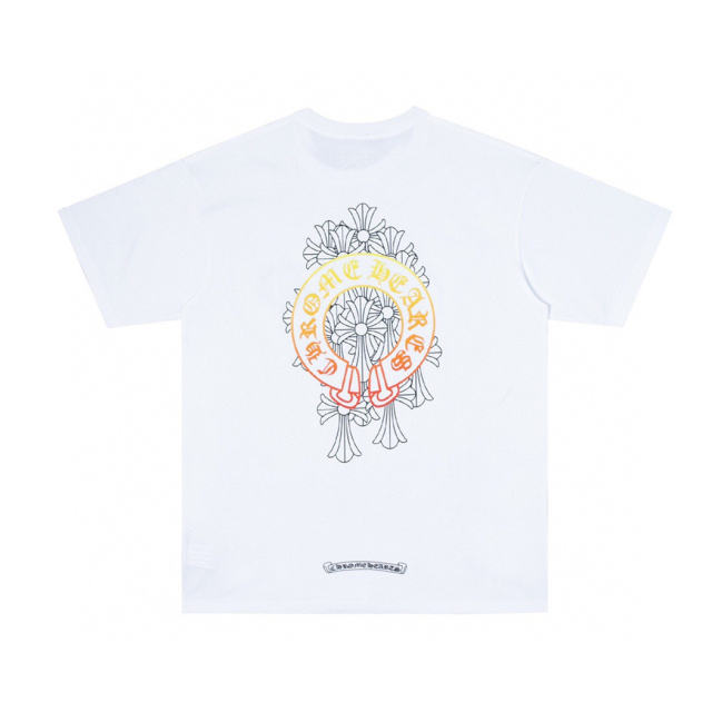 Chr0me Hearts Gradient C Horseshoe T-Shirt (Black White)