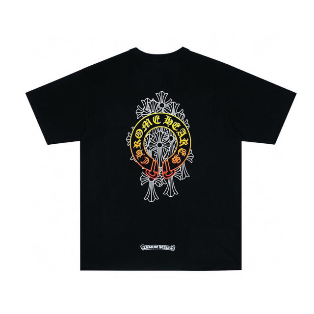 Chr0me Hearts Gradient C Horseshoe T-Shirt (Black White)