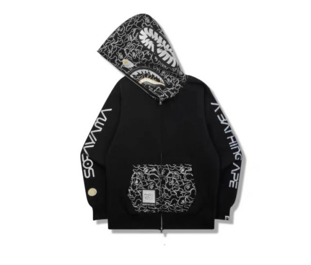BAPE® × HAJIME SORAYAMA HOODIE BLACK/WHITE