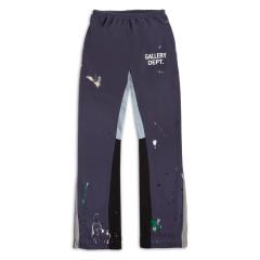 Gallery Dept Painted Flare Vibe Sweat Pants Navy Blue Pants