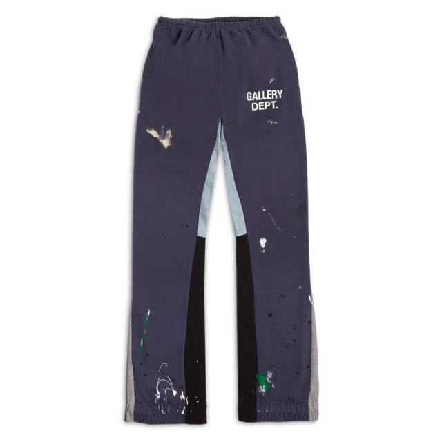 Gallery Dept Painted Flare Vibe Sweat Pants Navy Blue Pants