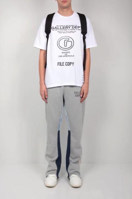 Gallery Dept Painted Flare Vibe Sweat Pants Navy Blue Pants