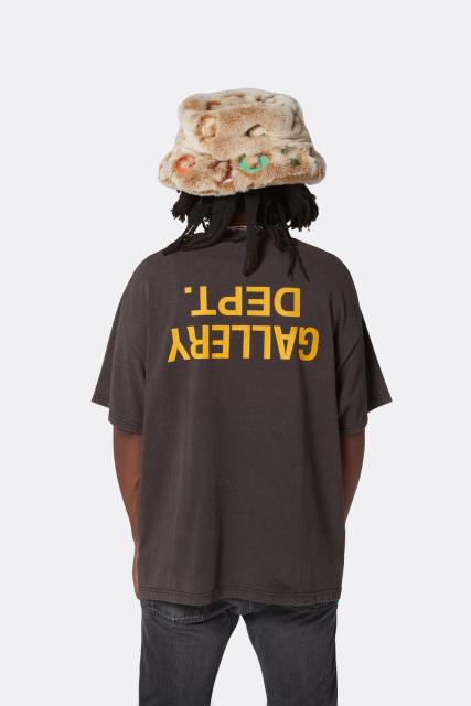 Gallery Dept Upside Down T-Shirt Dark Grey