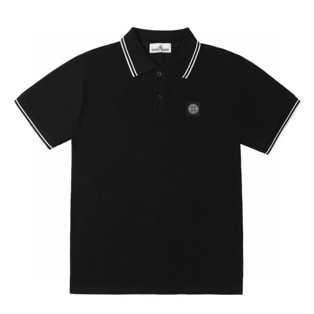 Stone Island Polο Shirt Black Grey