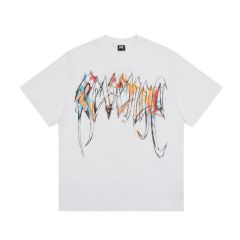 Revenge x Lil Durk color painting tee black white