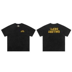 Gallery Dept Distressed Upside Down T-Shirt Black