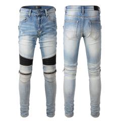#606  Zip Knee Jean Pants